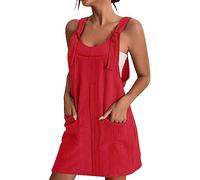 Robe Salopette Courte Femme Tshirt Robes San Manches Ample Casuel A-Line Imprimé Fleur Robes Col en V Grande Taille Pas Cher Robe De Soiree Femme Vintage Dresses pour Fête Plage