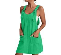 Robe Salopette Courte Femme Tshirt Robes San Manches Ample Casuel A-Line Imprimé Fleur Robes Col en V Grande Taille Pas Cher Robe De Soiree Femme Vintage Dresses pour Fête Plage