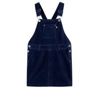 Robe salopette pour enfants velours côtelé bleu marine 116 vidaXL