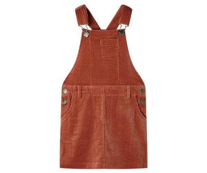 Robe Salopette pour Enfants Vêtement Tout-petits Velours Côtelé Cognac 104