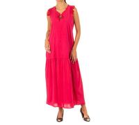Robe sans manches à col fermé LWD007 femme-rose 1