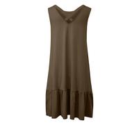 Robe sans manches en jersey coupe dÃ©contractÃ©e et encolure ronde femme s.Oliver Marron 46