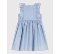 Robe sans manches enfant en coton Petit Bateau - bleu - Taille 3 ans 3A bleu