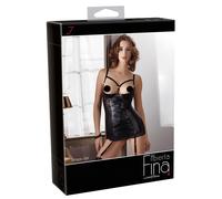 / Robe Satin Éclat - Élégance et Rehaussement (Noir) - 80B/M