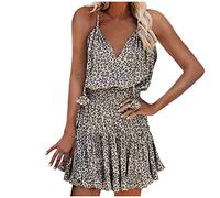 Robe Sexy - V-cou sans sommeil femmes vêtements imprimer écharpe décontractée robe décontractée pour femmes Belle Robe Bleue
