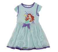 Robe Simple en Jersey pour Fille pour Un Usage Quotidien avec Motif Amusant et Facile à Assortir, Turquoise, 3 Ans