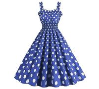Robe Simple Femme Annee 50 Robe Imprimée Années 1950 Swing Retour Soirée Années 1950 Robe a Pois Mariage Retro Robe D'été Pin Up Cocktail Robe Annee 50 Femme Vintage Rockabilly