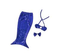 Robe sirène pour animal de compagnie - Jupe pour chien - Motif écailles amusantes - Influenceurs de plage - Même accessoires - Vêtements pour chats