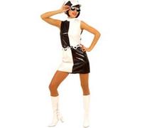 Robe Sixties Chic Vinyl - Déguisement Disco - L WIDMANN Blanc G