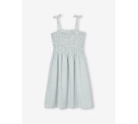 Robe smockée à bretelles fille écru 2A