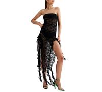 Robe Soiree Femme Robe d'été Nouvelle Couture pour Femmes Mode Sexy Une Ligne Cou avec Poitrine Jupe Longue Jupe décontractée