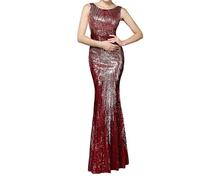 Robe Soiree Paillette Femme Robe De SoiréE Longue pour Mariage, VêTements De SoiréE Grande Taille ÉLéGante Col en V DéTails Creux Parfaite pour FêTes Cocktails éVéNements