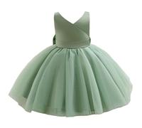 Robe SoiréE, Robe De Princesse Fille en RéSille à V pour Petites Filles IdéAle pour Les FêTes DéContractéEs Confortable Et Extensible Elle Est Parfaite pour Le Printemps L'éTé Et L'Automne