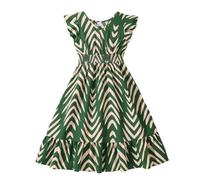 Robe SoiréE Robes d'été pour filles,mode,imprimé floral,sans manches,décontractées,pour soirées,enfants de 7 à 12 ans,taille élastique,tenue confortable un usage quotidien,pique-nique en plein