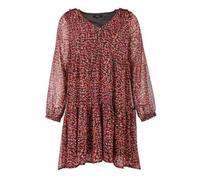 Robe Sola Imprimée Noir Et Rouge Femme Deeluxe 74