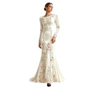 Robe squelette 3D imprimé floral à manches longues | Costume d'Halloween à manches longues en velours pour femme pour fête, jeu de rôle, carnaval, théâtre, spectacle