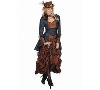 Robe Steampunk Copper Blue - Robe somptueuse dans les tons cuivrés et bleus