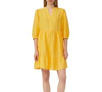 Robe structurée en viscose mélangée avec poches fendues femme s.Oliver Jaune 44