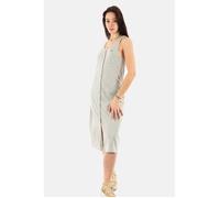Superdry Vintage Jersey Button Sleeveless Dress Gris S Femme
