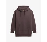 Superdry Tattoo Rhinestone Long Sleeve Short Dress Marron S-M Femme