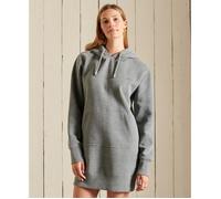 Robe sweat à capuche brodée femme Superdry Vintage Logo - anthracite intense chiné 36
