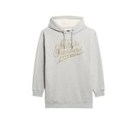 Superdry Luxe Metallic Logo Long Sleeve Short Dress Blanc S-M Femme