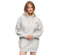 Superdry Essential Hooded Sweat Long Sleeve Short Dress Gris S-M Femme