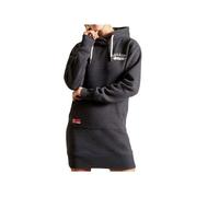 Robe sweat à capuche femme Superdry Track & Field - anthracite chiné 36