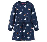 Robe sweat bébé fille - vidaXL - Marine - 1,5 à 10 ans - Confortable et abordable 3-4 ans