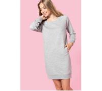 Robe sweat en molleton Femme Kariban Bio - light grey heather - M XL
