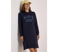 Robe sweat femme à capuche, longueur genoux