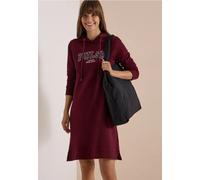 Robe sweat femme à capuche, longueur genoux