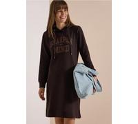 Robe sweat femme à capuche, longueur genoux