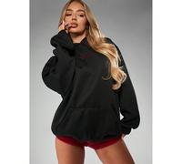 Robe sweat-shirt à capuche oversize pour femmes avec strass en forme de lapin. Robe Sweat-shirt mini pour l'automne, l'hiver, les soirées, les sorties en club et la mode de rue. Robe mini à manches lo