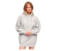 Robe sweat Superdry Essential Hooded Sweat Dress - Glacier Grey Marl - Femme XXS/XS