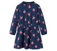 Robe sweat - vidaXL - Fille - Navy blue - 1,5 à 10 ans - Résistante et confortable 3-4 ans