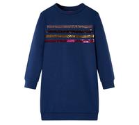 Robe Sweatshirt pour Enfants Vêtement Filles Rayures Pailletées Bleu Marine 116