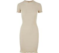 Robe t-shirt cÃŽtelÃ©e grandes tailles femme Urban Classics Beige 2XL