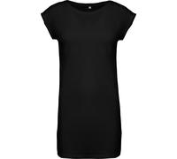 Robe T-Shirt En Coton Extra Longue Pour Femmes Noire Grise Bleue Blanche Ou Rose