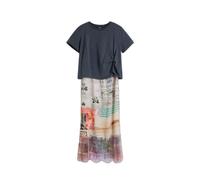 Robe t-shirt femme Desigual Collage Bleu XL