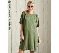 Superdry Tencel Short Sleeve Short Dress Vert XS Femme
