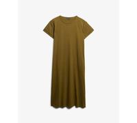Superdry W8011868a Short Sleeve Midi Dress Vert S Femme