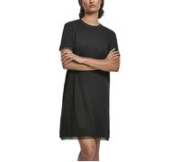 Urban Classics Femme Kleid Ladies Boxy Lace Hem Tee Dress Robe, Noir, XS EU