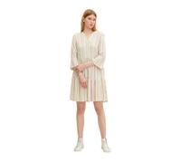 Tom Tailor Printed Babydoll Mini Long Sleeve Dress Blanc XL Femme