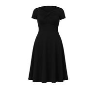 Robe torsadÃ©e Ã dÃ©coupes femme Goddiva Scuba Crepe Midi Noir 38