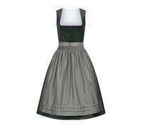 Robe traditionnelle bavaroise pour femme - Bleu et vert - Avec tablier Dirndl - 2 pièces - Robe traditionnelle bavaroise - Élégante mode traditionnelle - Robe Dirndl moderne pour la fête de la bière