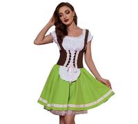 Robe traditionnelle bavaroise pour femme - Grandes tailles - Vert - Élégante robe traditionnelle - Robe traditionnelle traditionnelle - Vêtement pour fête de la bière - Robe traditionnelle bavaroise