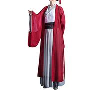 Robe traditionnelle chinoise Hanfu - Costume Kungfu - Pour adulte - Dynastie Tang - Chevalier - Arts martiaux - Outfi, #20 Bordeaux, L