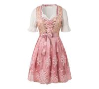 Robe Traditionnelle Dirndl Oktoberfest Femme Grande Taille Costume Traditionnel Bavarois pour Robe Annee 80 Servante Tenue Allemande Female Halloween Costumes Tyrolien
