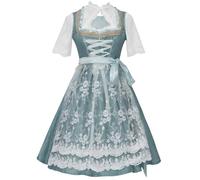Robe traditionnelle Dirndl pour femme avec tablier, mode traditionnelle pour la fête de la bière, robe midi, longue, tenue de prairie, robe élégante rétro, festive, avec tablier Dirndl, occasions